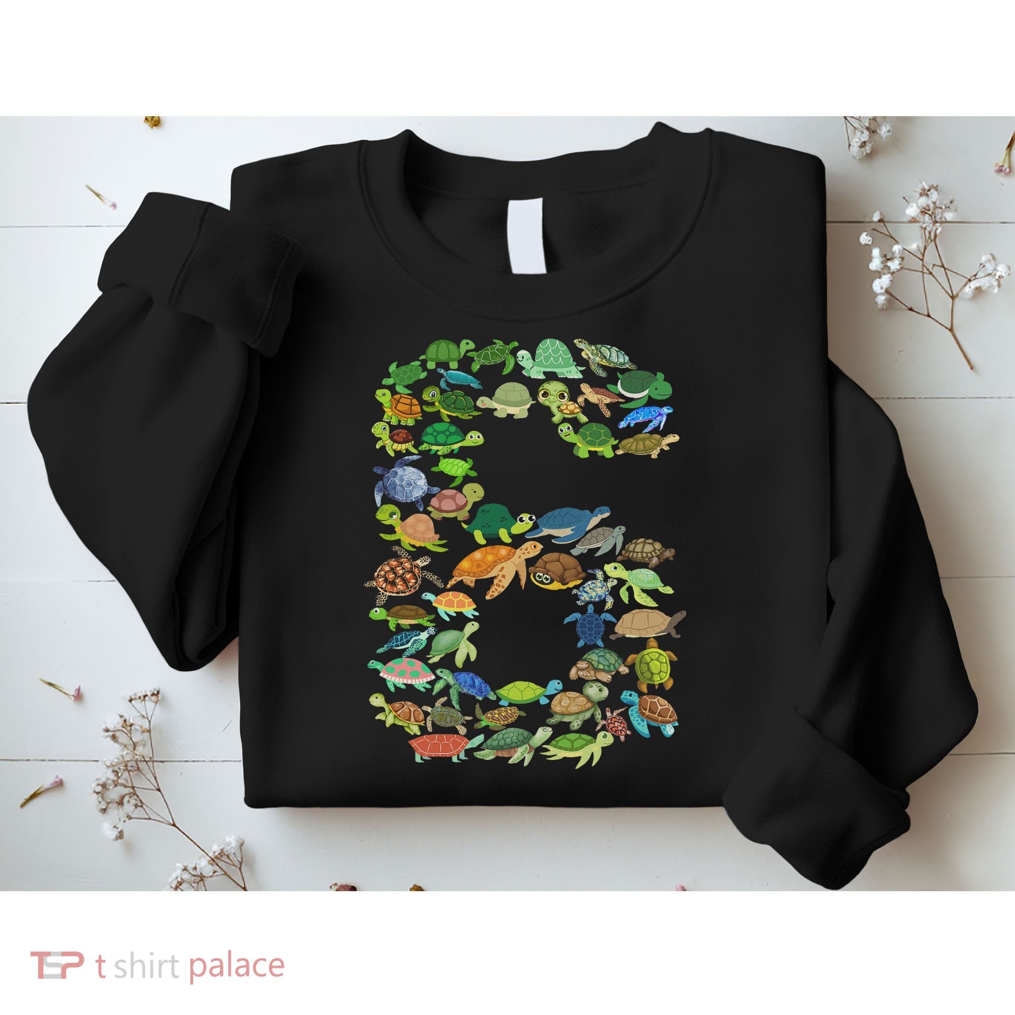 6th Birthday Sea Turtle Tortoise Themed 6 Year Old Sweatshirt