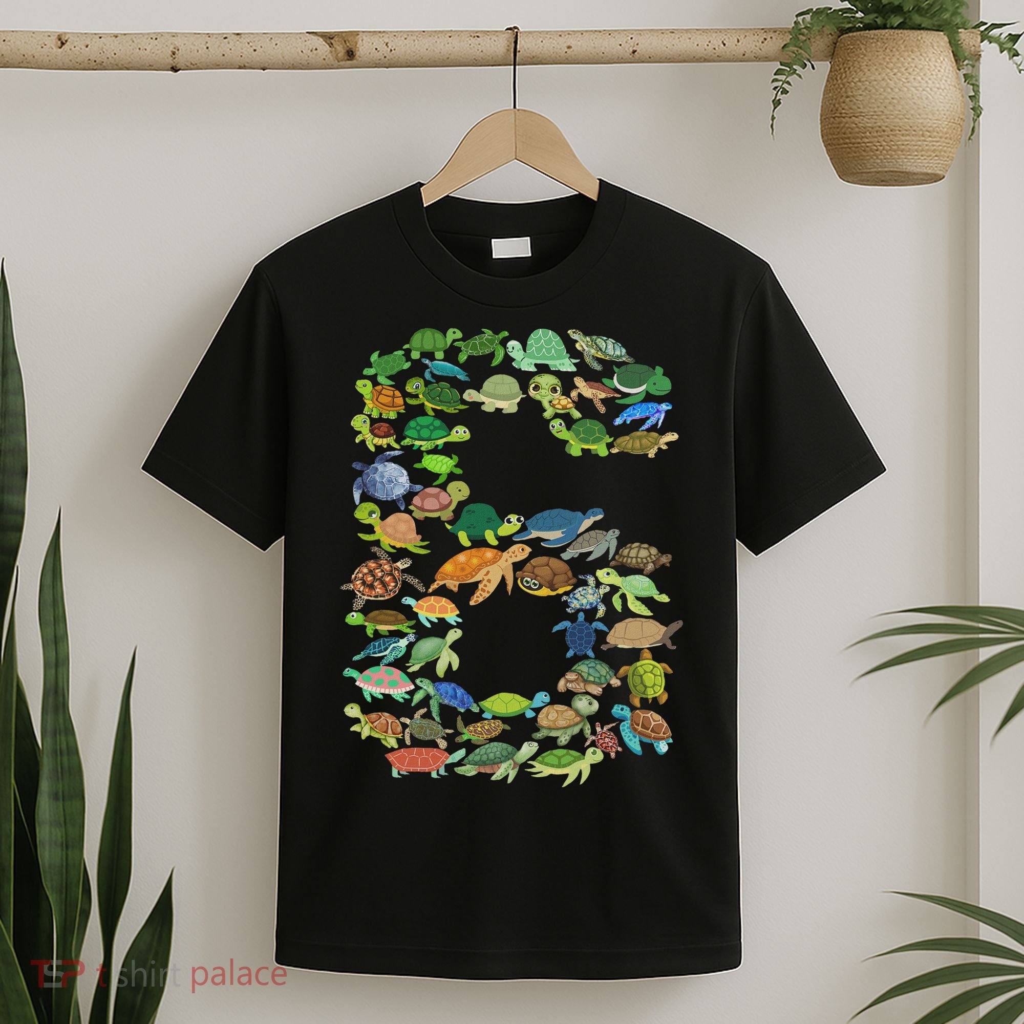 6th Birthday Sea Turtle Tortoise Themed 6 Year Old T-Shirt