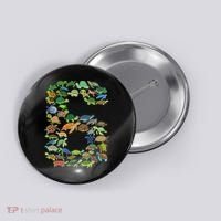 6th Birthday Sea Turtle Tortoise Themed 6 Year Old Button thumb 0