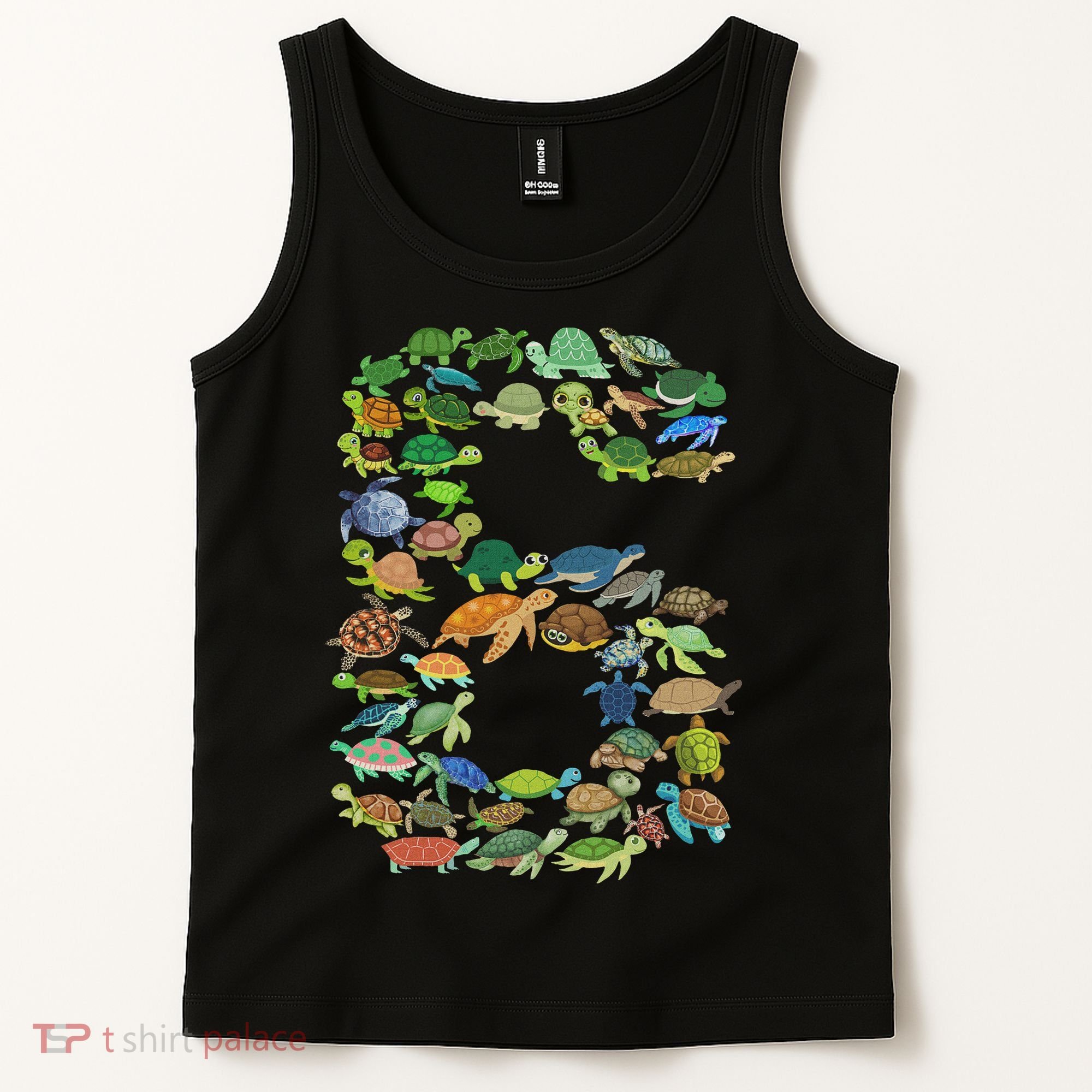 6th Birthday Sea Turtle Tortoise Themed 6 Year Old Tank Top