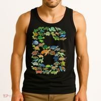 6th Birthday Sea Turtle Tortoise Themed 6 Year Old Tank Top thumb 3