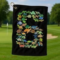 6th Birthday Sea Turtle Tortoise Themed 6 Year Old Golf Towel thumb 1