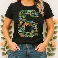 6th Birthday Sea Turtle Tortoise Themed 6 Year Old Women's T-Shirt thumb 2