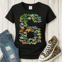 6th Birthday Sea Turtle Tortoise Themed 6 Year Old Women's T-Shirt thumb 3