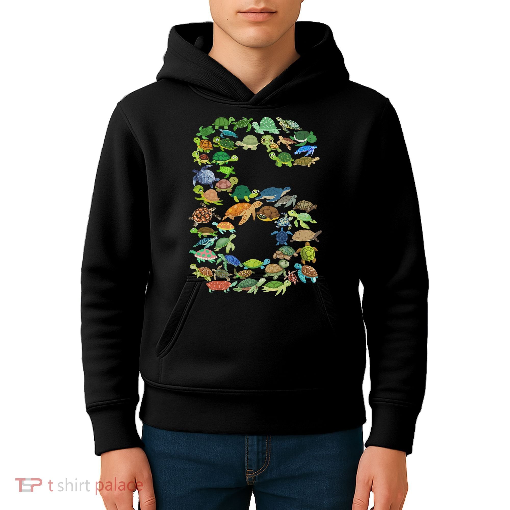 6th Birthday Sea Turtle Tortoise Themed 6 Year Old Kids Hoodie