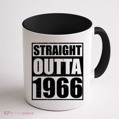 60th Birthday Straight Outta 1966 Coffee Mug back