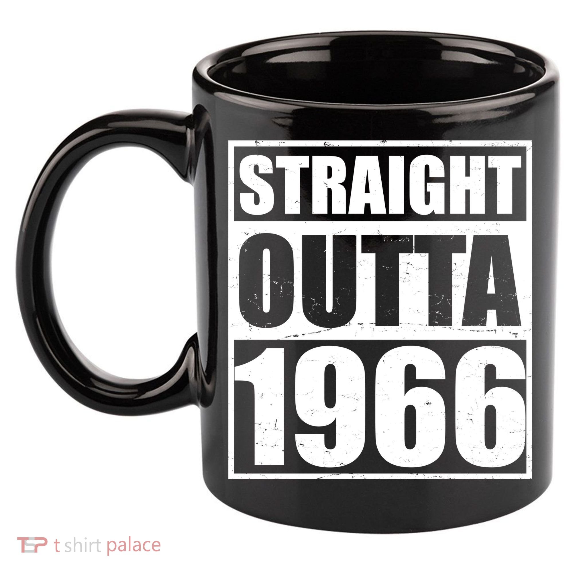 60th Birthday Straight Outta 1966 11oz C Handle Ceramic Mug