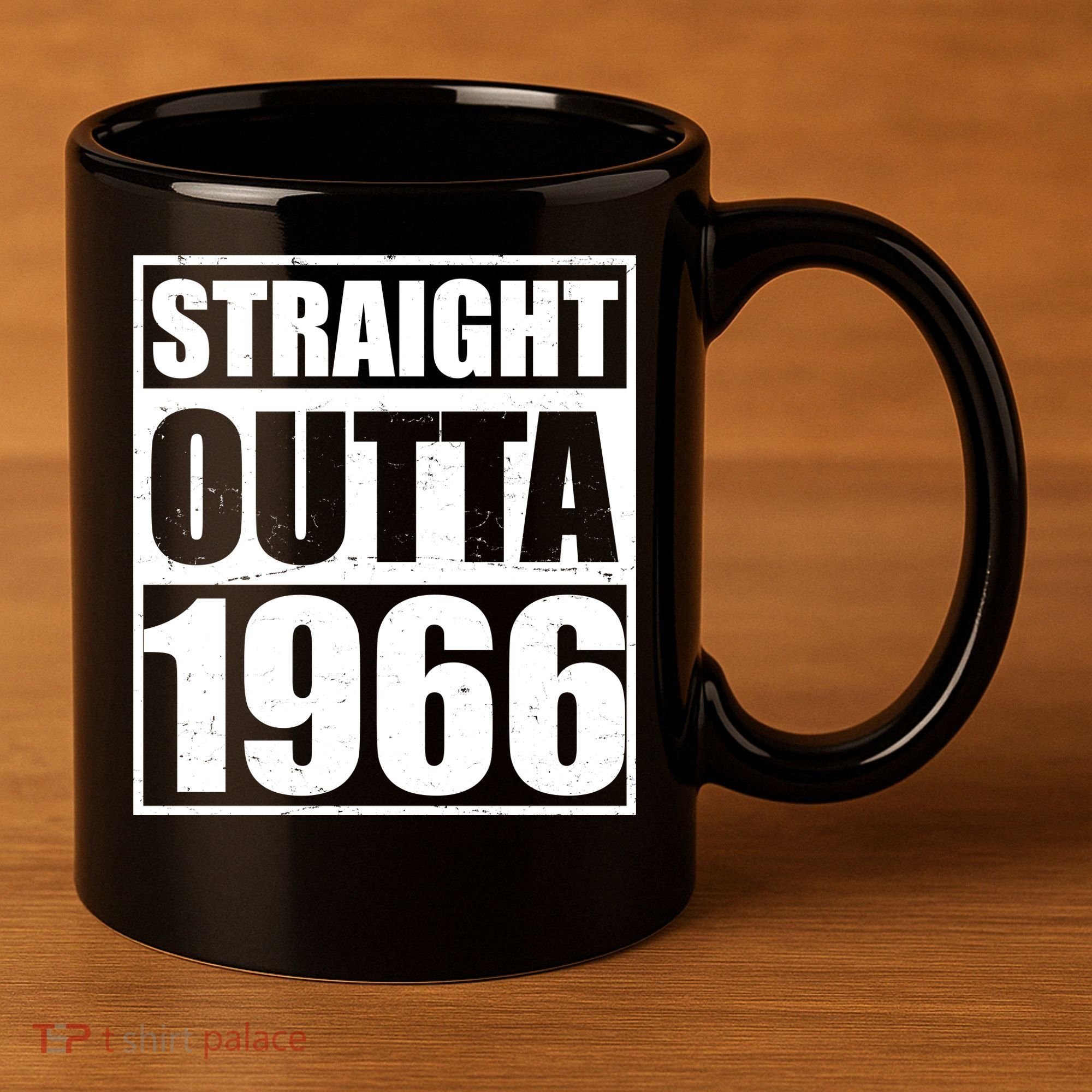 60th Birthday Straight Outta 1966 11oz C Handle Ceramic Mug