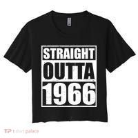 60th Birthday Straight Outta 1966 Women's Crop Top Tee thumb 0