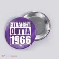 60th Birthday Straight Outta 1966 Button thumb 0
