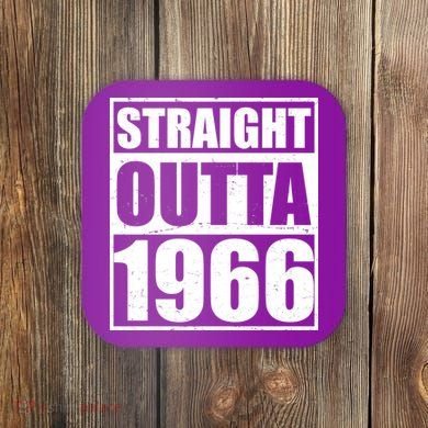 60th Birthday Straight Outta 1966 Coaster