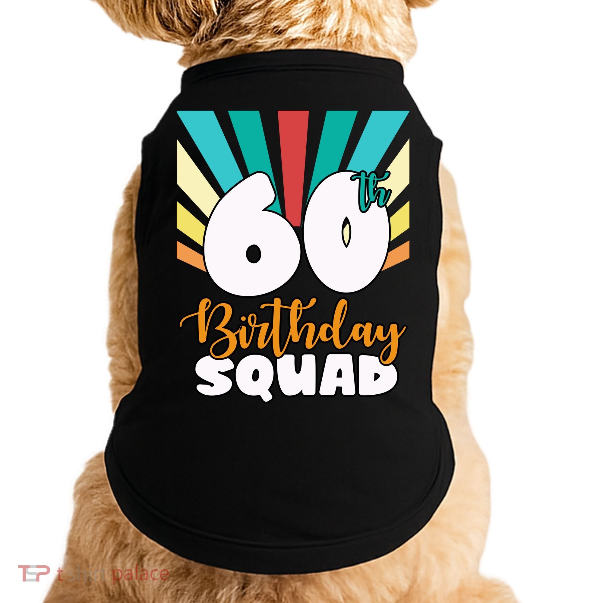 60th Birthday Squad 60 Years Old Doggie Tank