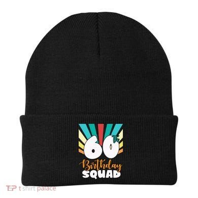 60th Birthday Squad 60 Years Old Beanie