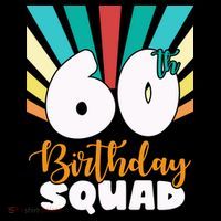 60th Birthday Squad 60 Years Old Women's Hoodie thumb 2