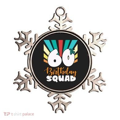 60th Birthday Squad 60 Years Old Ornament