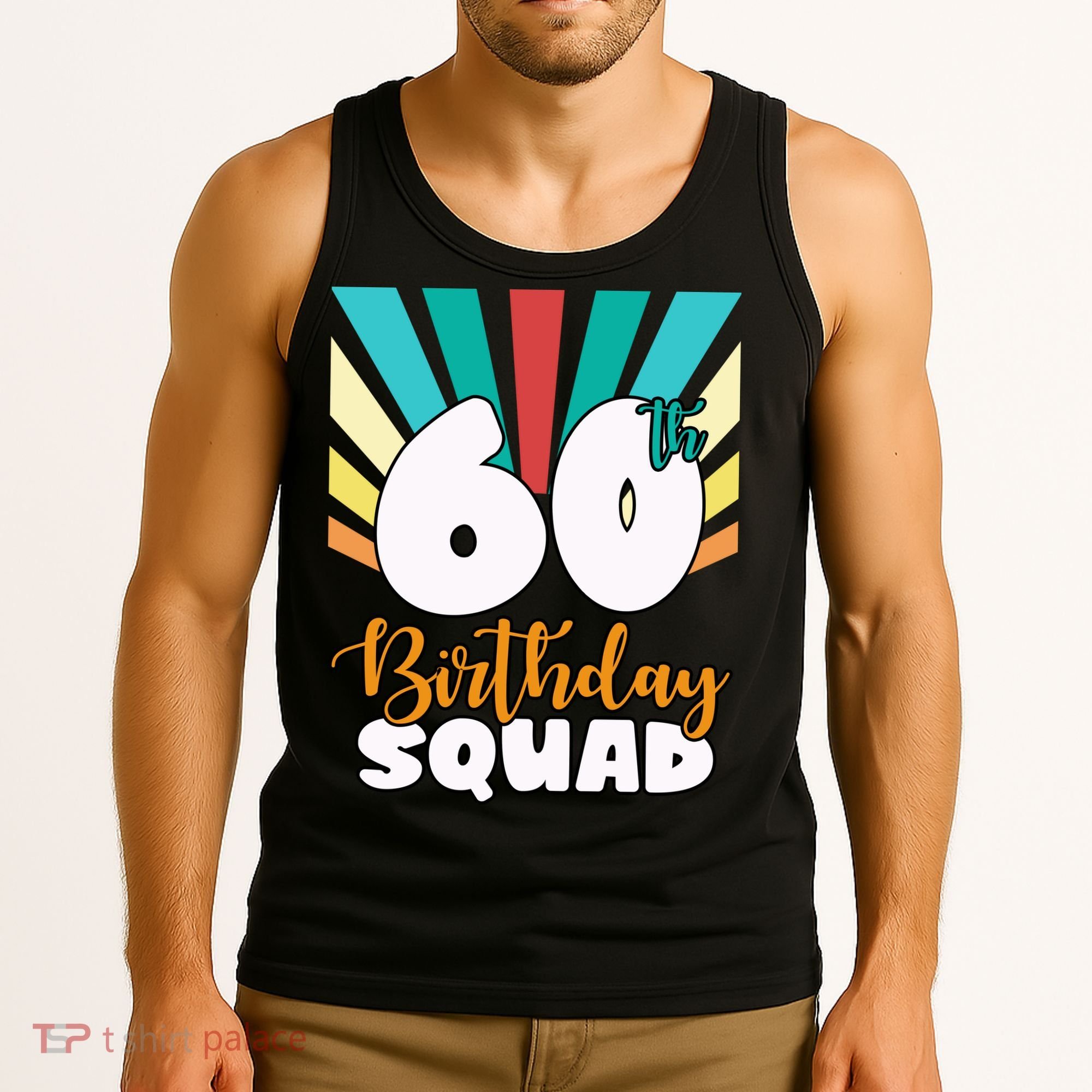 60th Birthday Squad 60 Years Old Tank Top