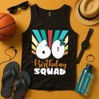 60th Birthday Squad 60 Years Old Tank Top thumb 4