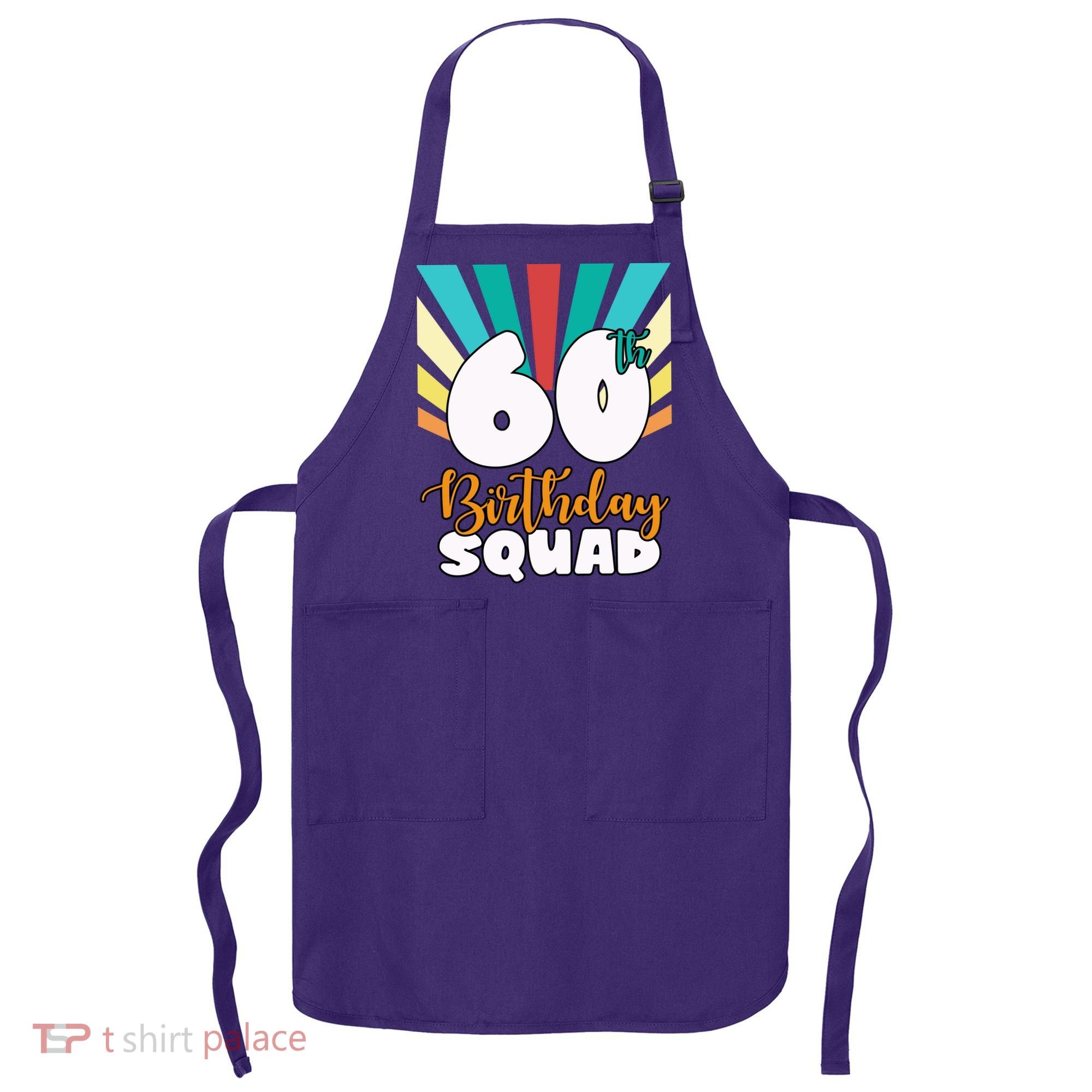 60th Birthday Squad 60 Years Old Apron