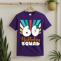60th Birthday Squad 60 Years Old T-Shirt thumb 2