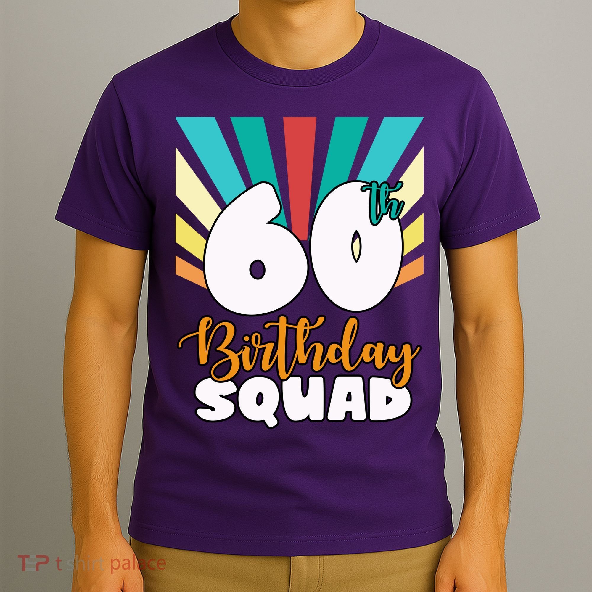 60th Birthday Squad 60 Years Old T-Shirt