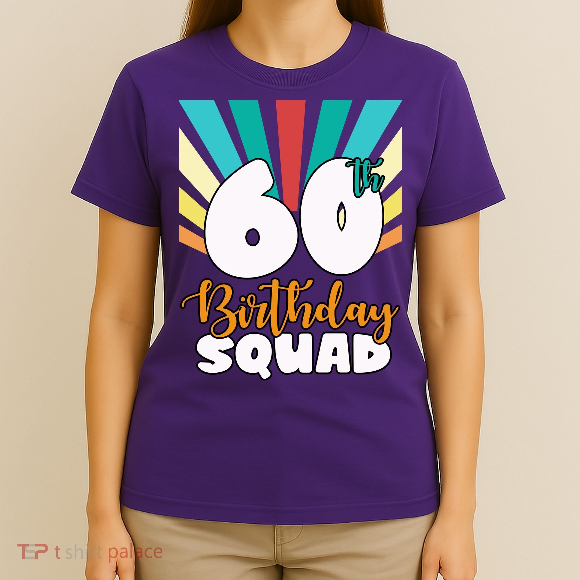 60th Birthday Squad 60 Years Old T-Shirt