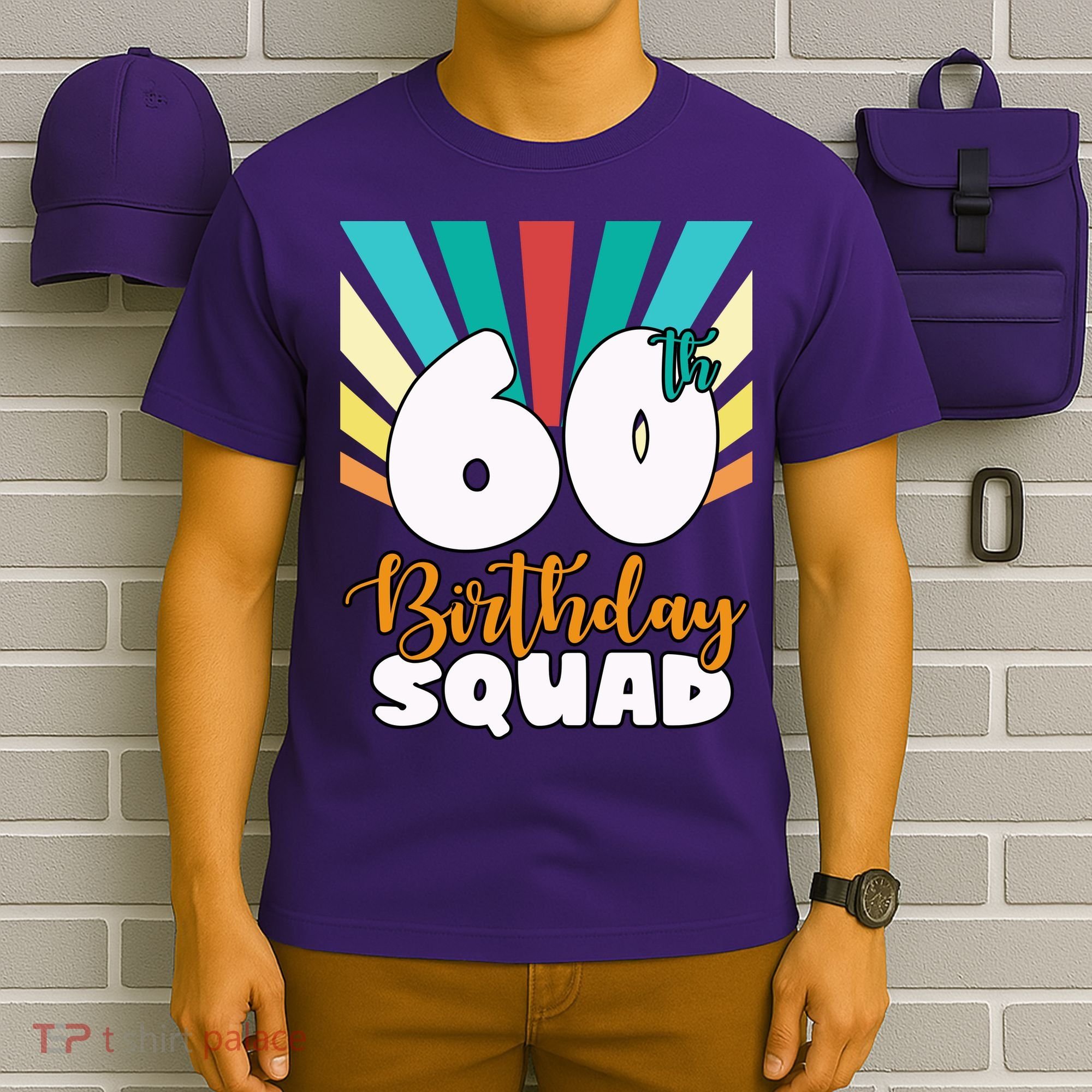 60th Birthday Squad 60 Years Old T-Shirt