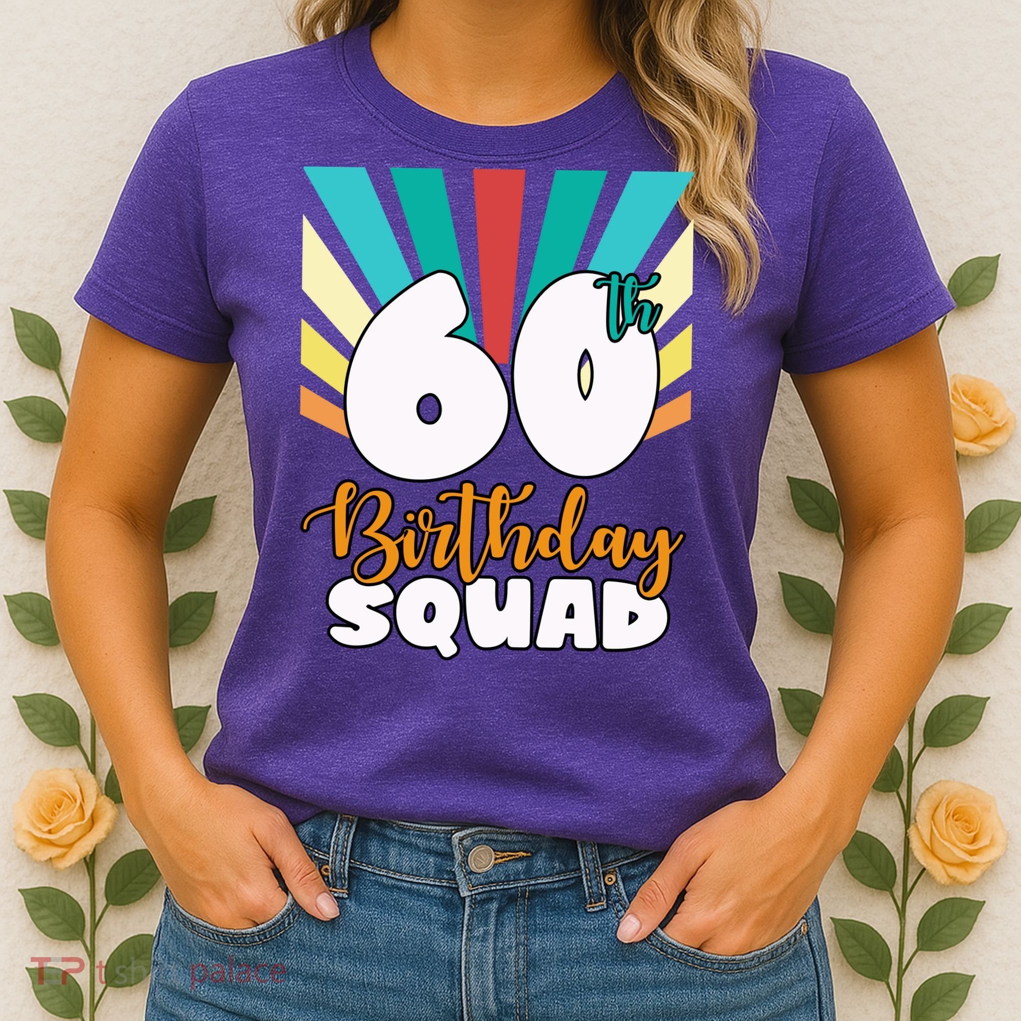 60th Birthday Squad 60 Years Old Women's T-Shirt