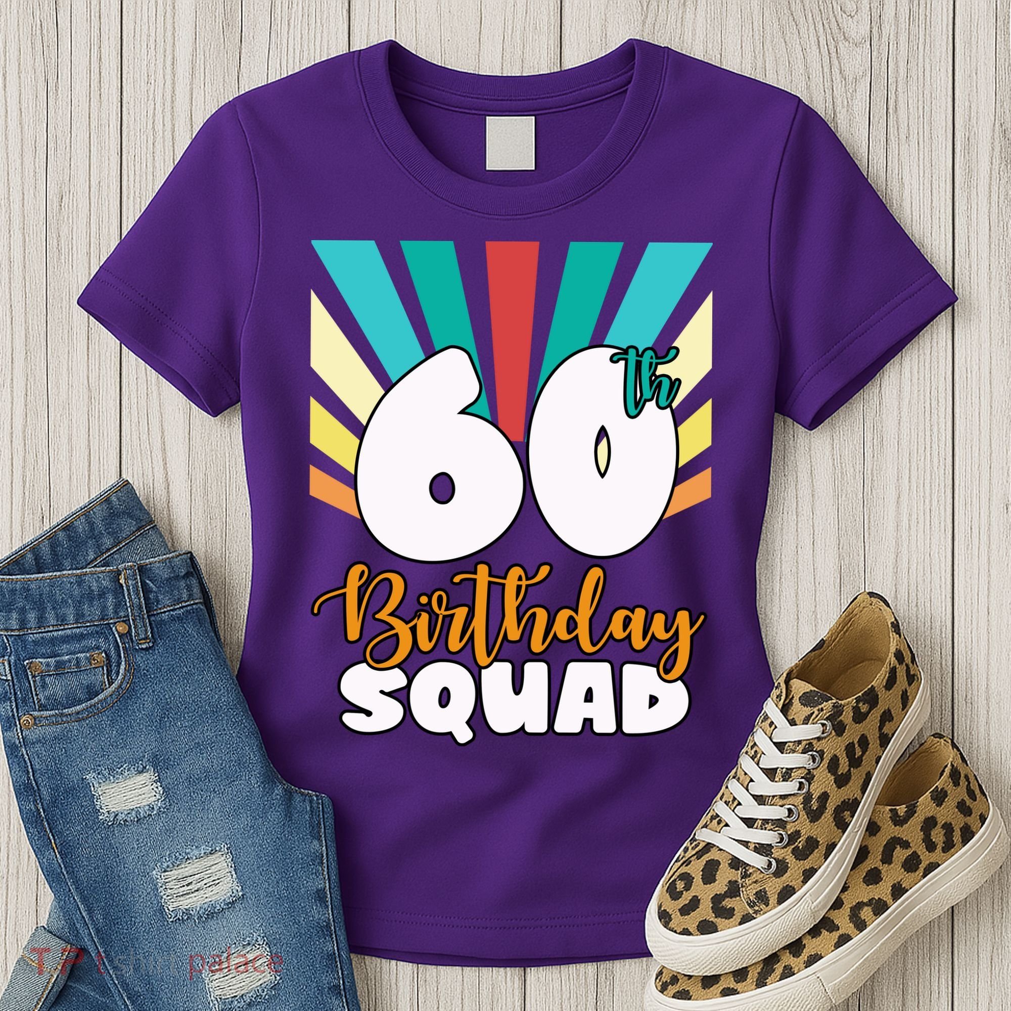 60th Birthday Squad 60 Years Old Women's T-Shirt