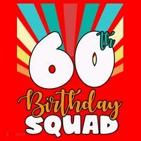 60th Birthday Squad 60 Years Old Santa Hat thumb 1