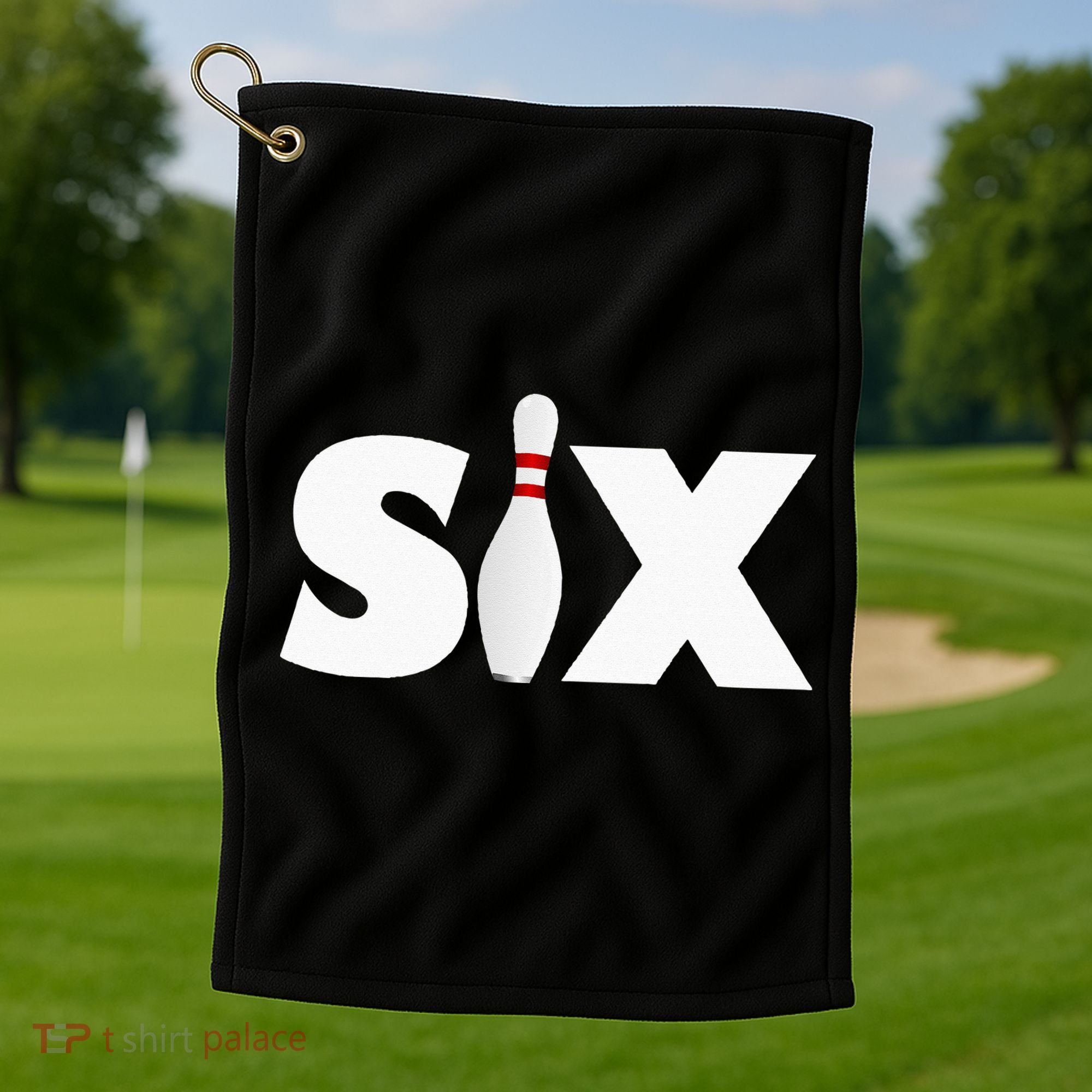 6th Birthday Six 6 Years Old Bowling Party 2013 Birthday Golf Towel
