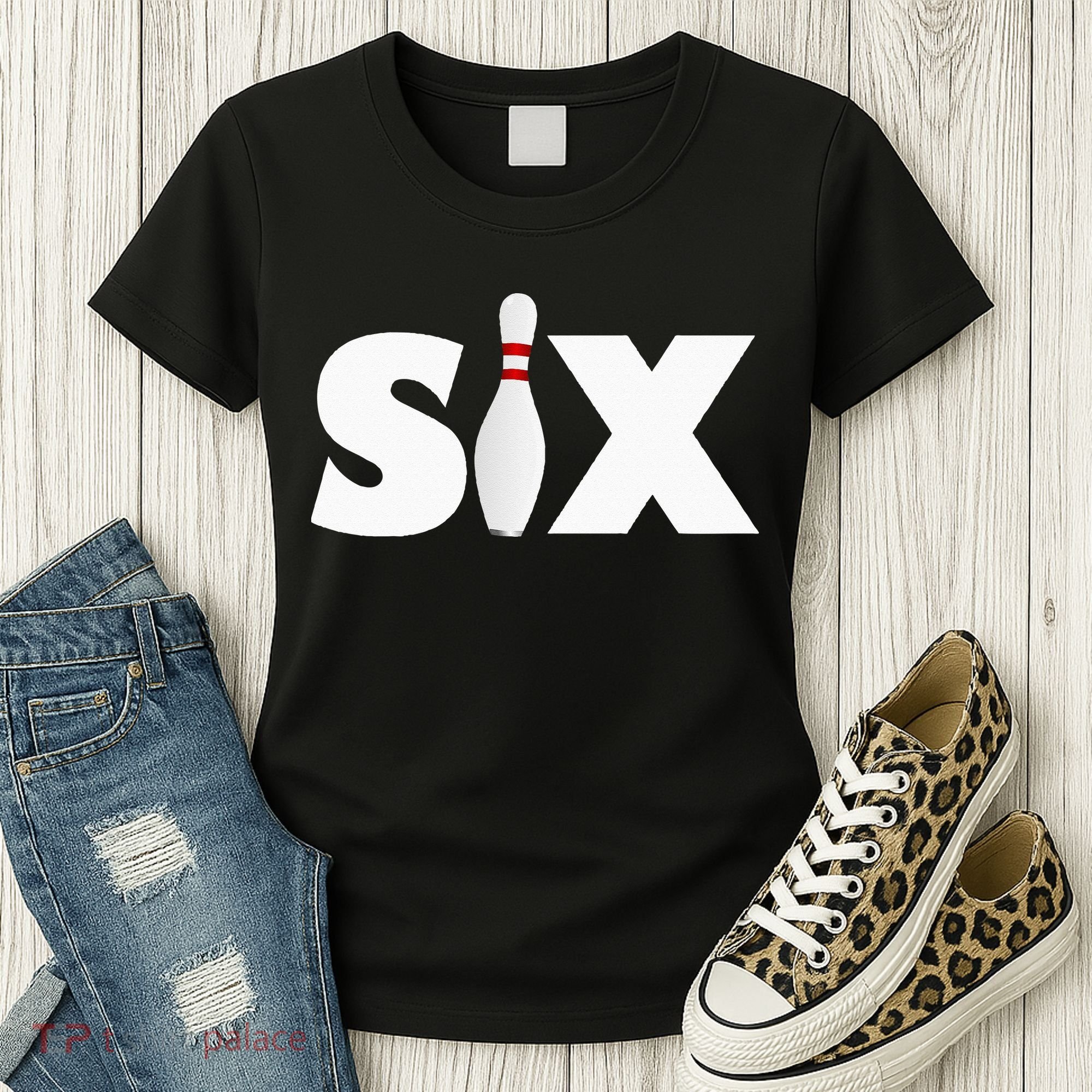 6th Birthday Six 6 Years Old Bowling Party 2013 Birthday Women's T-Shirt