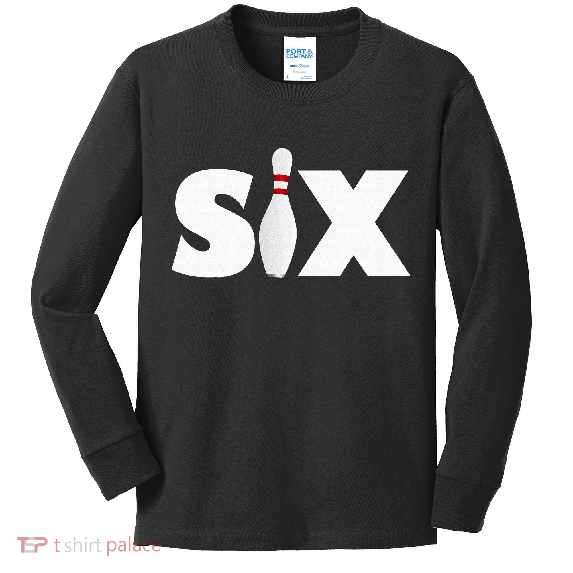 6th Birthday Six 6 Years Old Bowling Party 2013 Birthday Kids Long Sleeve Shirt