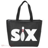 6th Birthday Six 6 Years Old Bowling Party 2013 Birthday Tote Bag thumb 0