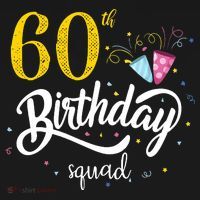 60th Birthday Squad 60 Party Crew Group Friends BDay Gift Hoodie thumb 7