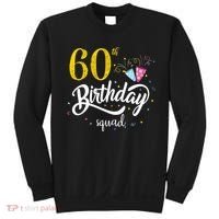 60th Birthday Squad 60 Party Crew Group Friends BDay Gift Sweatshirt thumb 0