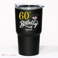 60th Birthday Squad 60 Party Crew Group Friends BDay Gift Tumbler thumb 0