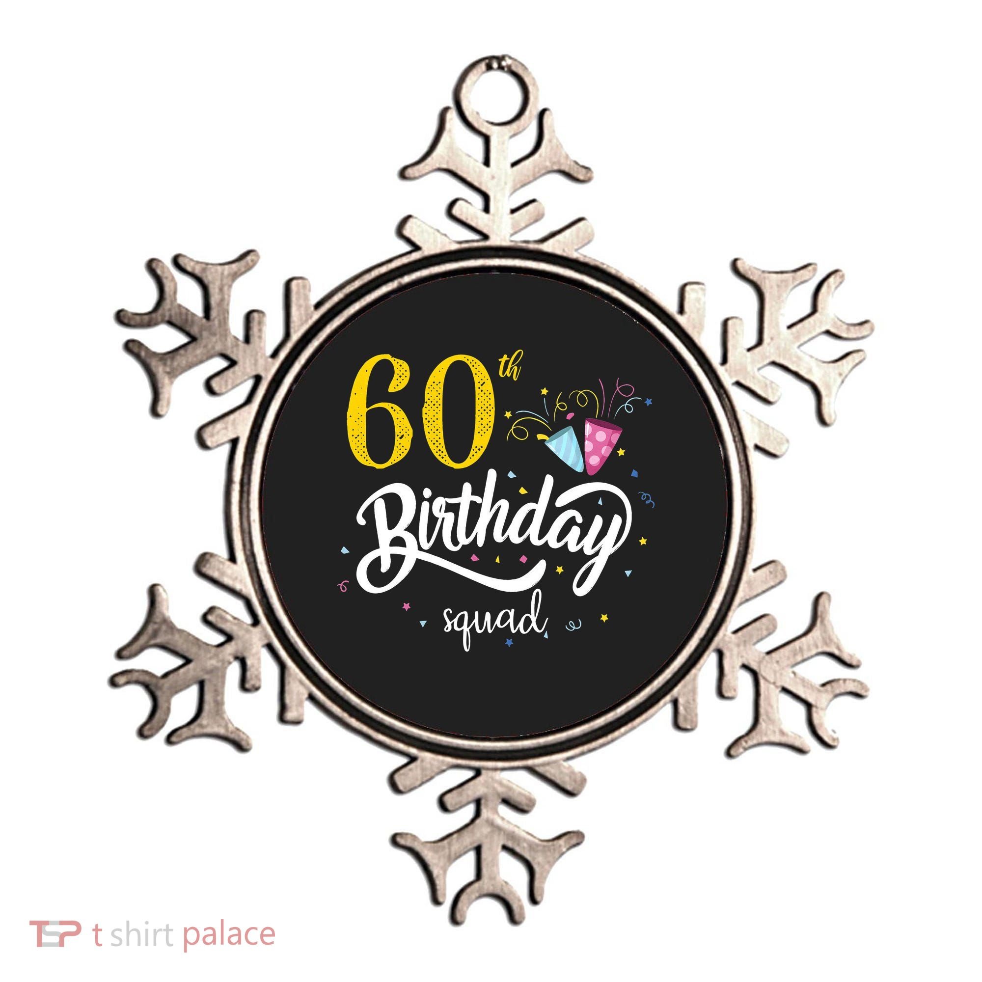 60th Birthday Squad 60 Party Crew Group Friends BDay Gift Ornament