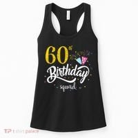 60th Birthday Squad 60 Party Crew Group Friends BDay Gift Women's Tank Top thumb 0
