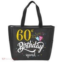 60th Birthday Squad 60 Party Crew Group Friends BDay Gift Tote Bag thumb 0