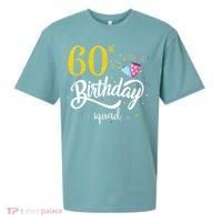 60th Birthday Squad 60 Party Crew Group Friends BDay Gift Sueded Cloud Jersey T-Shirt thumb 0