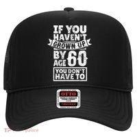 60th Birthday Saying - Hilarious Age 60 Grow Up Fun Gag Gift Hat thumb 0