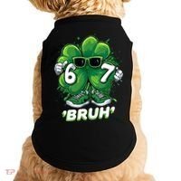 67 Bruh St. Patrick's Day Funny 6-7 Meme Six Seven Doggie Tank thumb 0