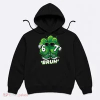 67 Bruh St. Patrick's Day Funny 6-7 Meme Six Seven Hoodie thumb 0