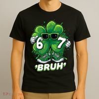 67 Bruh St. Patrick's Day Funny 6-7 Meme Six Seven T-Shirt thumb 3