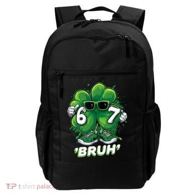 67 Bruh St. Patrick's Day Funny 6-7 Meme Six Seven Backpack