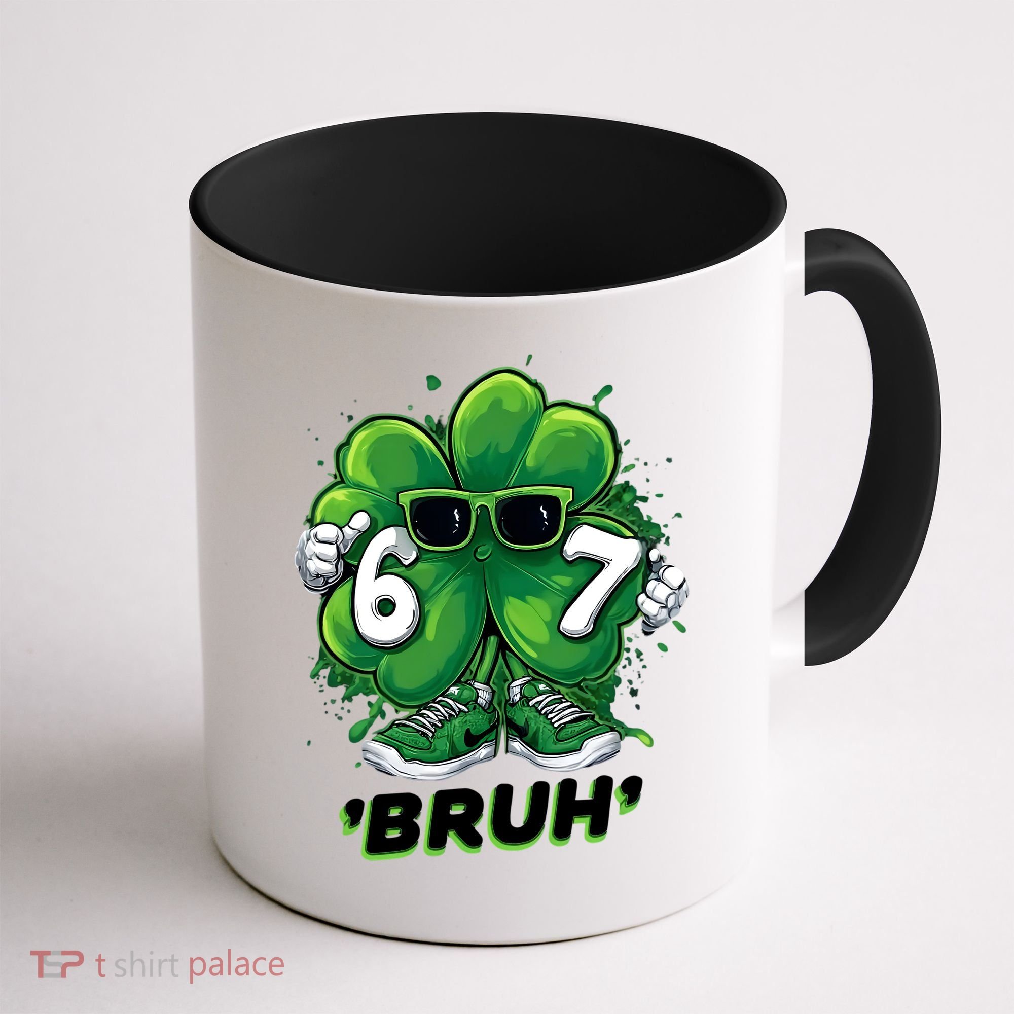 67 Bruh St. Patrick's Day Funny 6-7 Meme Six Seven Coffee Mug