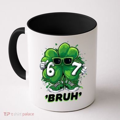 67 Bruh St. Patrick's Day Funny 6-7 Meme Six Seven Coffee Mug