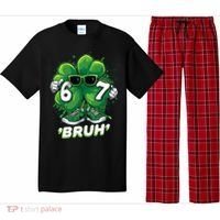 67 Bruh St. Patrick's Day Funny 6-7 Meme Six Seven Pajama Set thumb 0