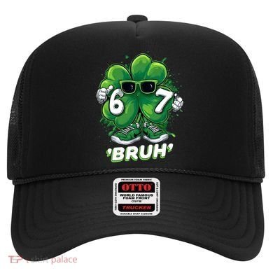 67 Bruh St. Patrick's Day Funny 6-7 Meme Six Seven Hat