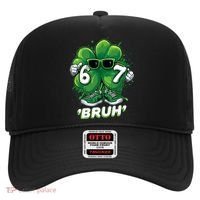 67 Bruh St. Patrick's Day Funny 6-7 Meme Six Seven Hat thumb 0